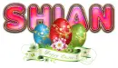 HAPPY EASTER FLOWER SHIAN TEXT