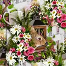 Spring Easter Bunny Seamless Background