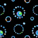 Hearts blue glitter Background