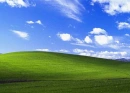 SKY CLOUDY GREEN GRASS BACKGROUND