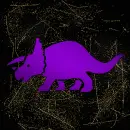 Dino purple gold
