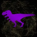 Dino purple gold