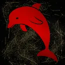 Dolphin red gold