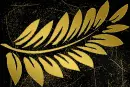 fern leaves gold gold