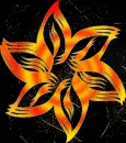 flower sunset swirl gold