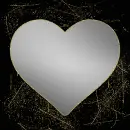 heart silver gold
