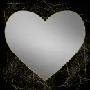heart silver gold