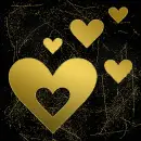 hearts 5x gold