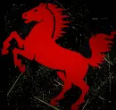 horse red gold