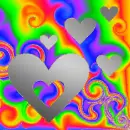 hearts 5x silver
