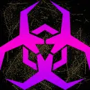 Malware hazard pink purple gold
