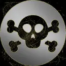  skull silver gold