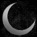 moon silver black