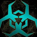Malware Hazard teal gold