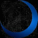 moon blue black