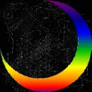 moon colorful black