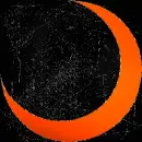 moon orange black