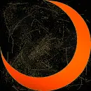 moon orange gold
