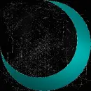 moon teal black