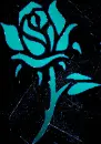 rose teal blue