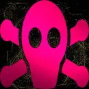 skull pink gold 