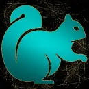 Squirell teal gold