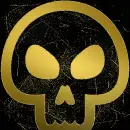 thriller skull gold gold