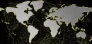 worldmap silver gold