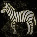 zebra silver gold