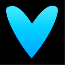 Heart blue