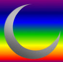 colorful moon