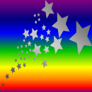 stars silver colorful