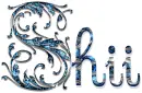 Shii, LETTERS, FIRST NAMES, ANIMATED, BUBBLES