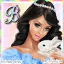 Rainbow/Spring letter B ~ av ~ fg