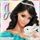 Rainbow/Spring letter ~ J ~ av ~ fg