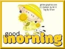 GOOD MORNING, CUTE, SODAMI, CARTOON, GIRL