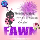 Fawn - Cousin - Birthday - Lady Bug