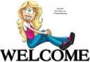 WELCOME, TOONS, GIRLS, GREETINGS