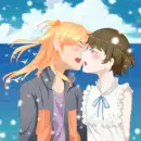 couple kissing by the beach 2