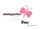 Fran - Love - Pink Butterfly
