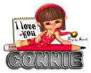 I LOVE YOU  SIGN DOLL PENCIL CONNIE TEXT
