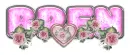 PINK DUSTY ROSE HEART BREN