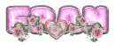 PINK DUSTY ROSE HEART FRAN