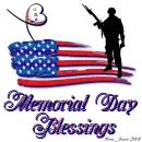 Memorial Day - Flag - Soldier - Heart