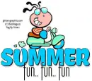 SUMMER.. FUN.. FUN.. FUN, SEASONS, BUBBLEGUM KIDS