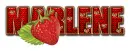 HEART MARLENE LOVE LETTER STRAWBERRY TEXT
