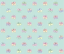 Teal with multi colored Pastel butterfly background