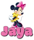 Jaya's Minnie Mouse with glitter