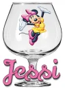 Jessi's Minnie Mouse  in a glass