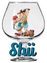 Shii's Popeye & Olive Oil in a glass